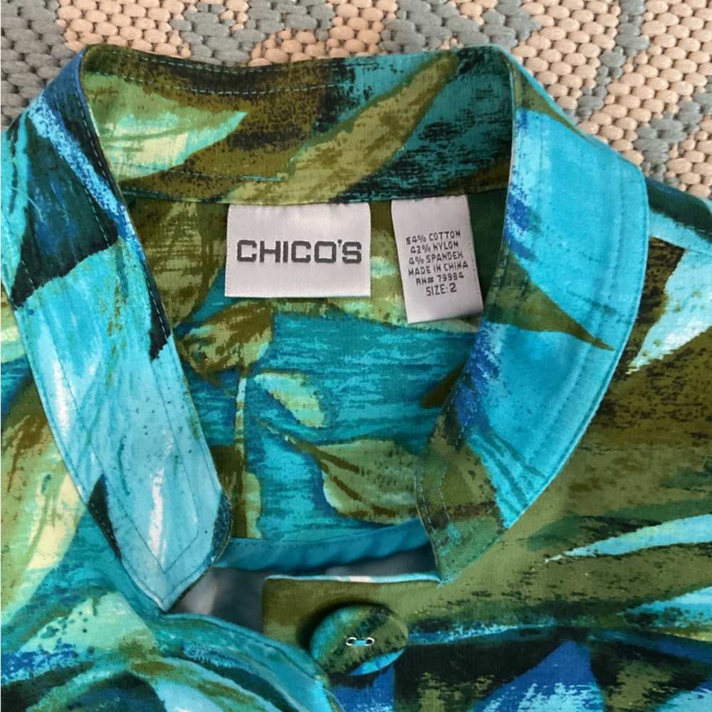 ❤️ Vibrant Chico’s Spring/Summer Jacket - Picture 3 of 6